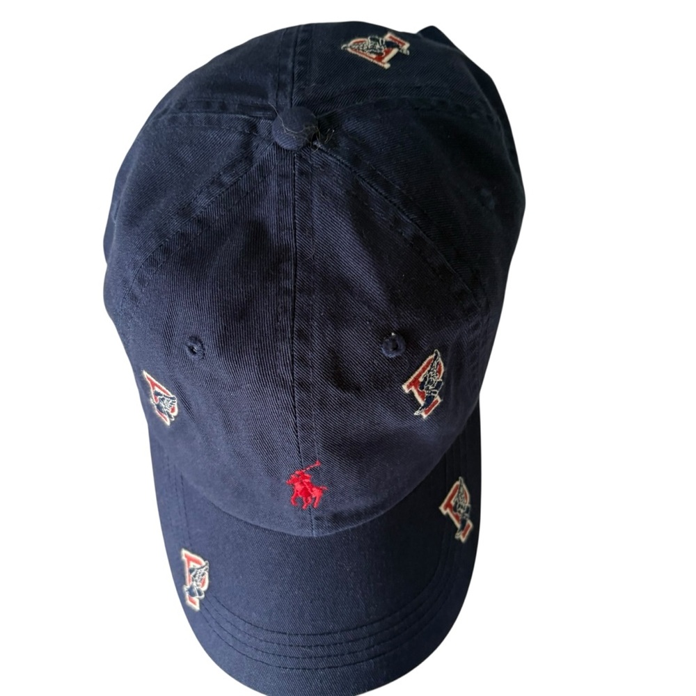 🆕 Polo Ralph Lauren “P” Wing Navy Blue Twill Baseball Cap OS - Picture 5 of 7